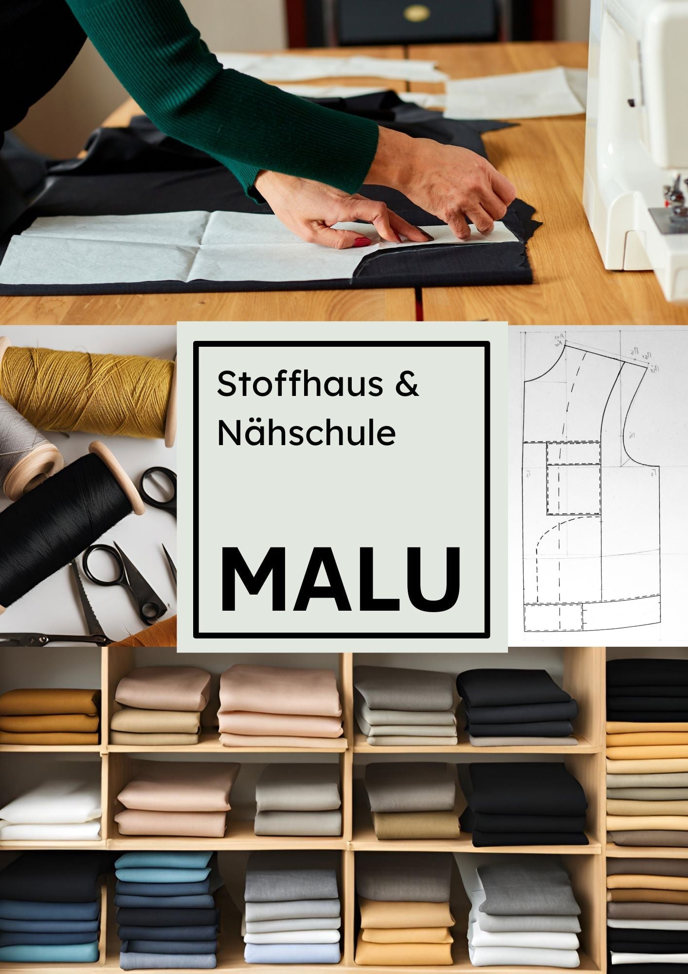 Malu Gutschein Gutschein Malu Stoffhaus - Nähschule - Atelier Malu - Stoffhaus