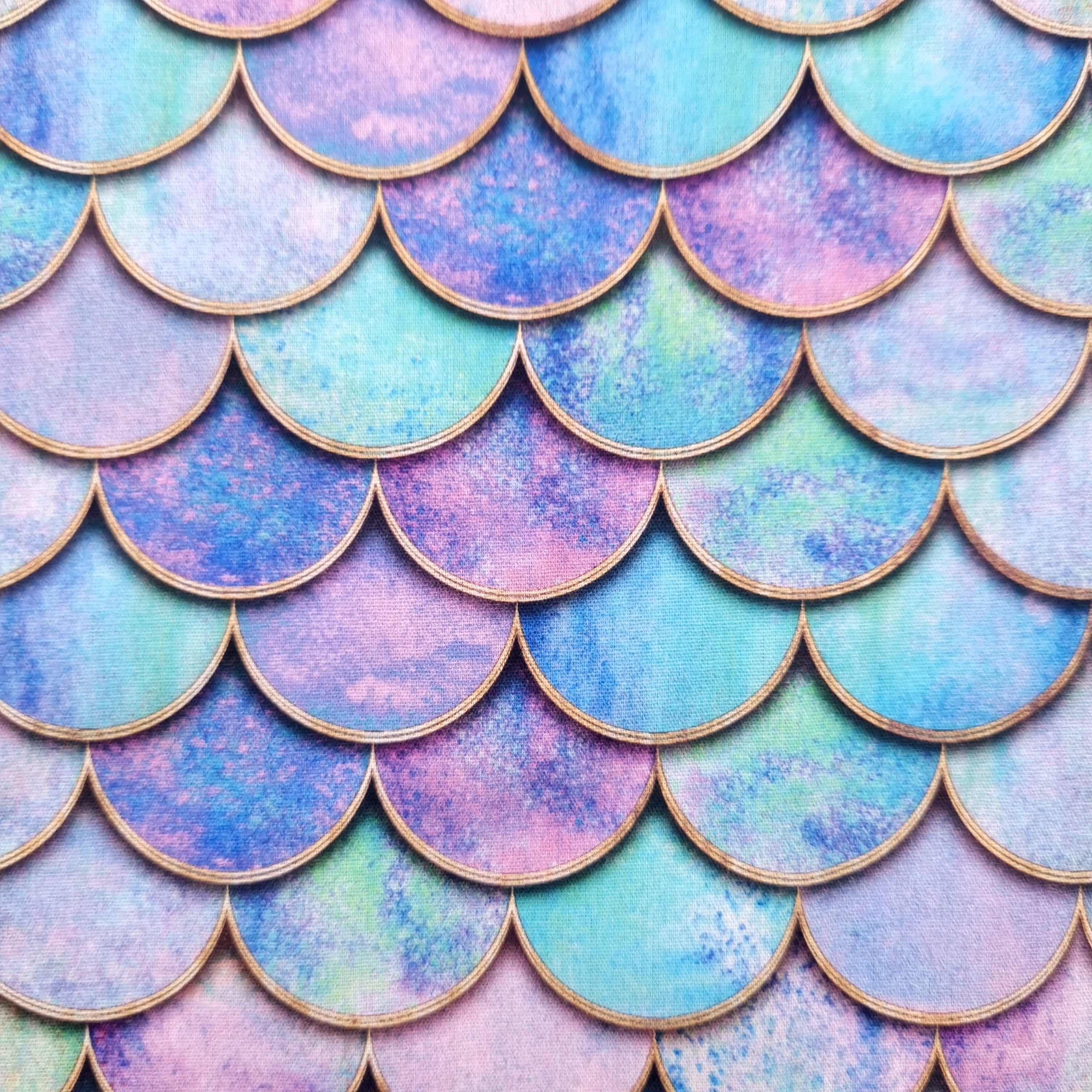 Meerjungfrauenschuppen Webstoff Swafing Malu - Stoffhaus
