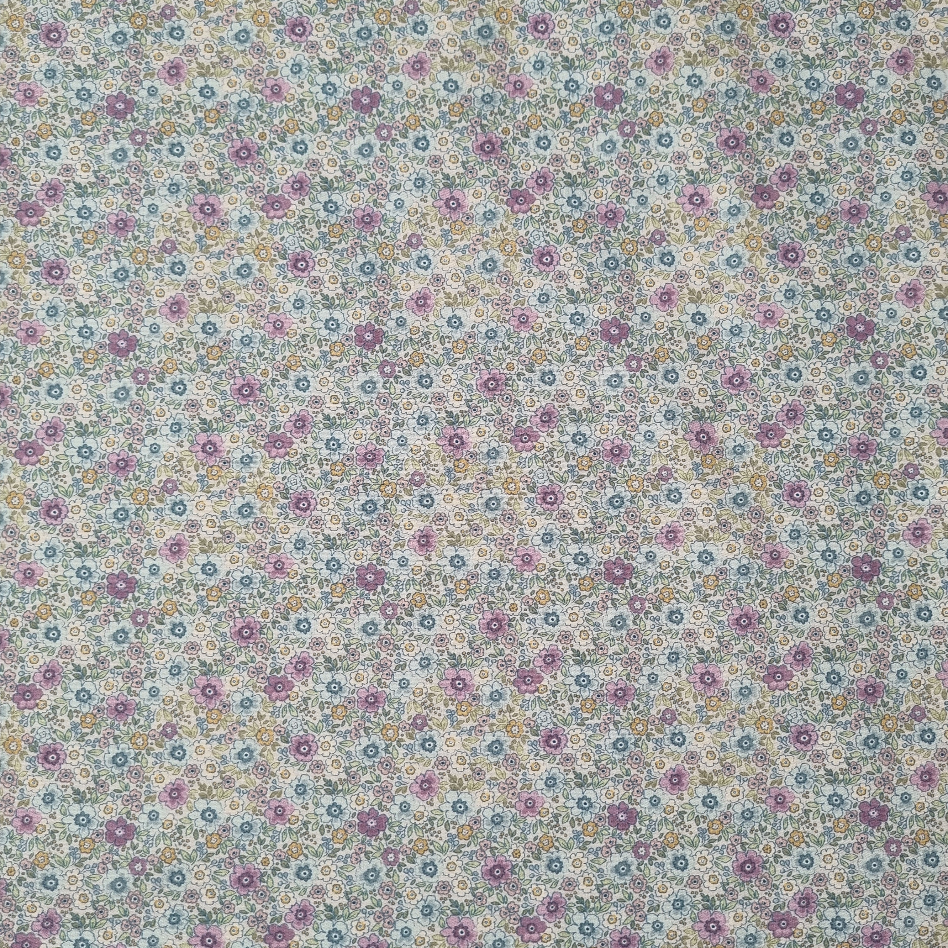 Mille Fleur fliederblau/weiß Webstoff Marin & Carbonell Malu - Stoffhaus