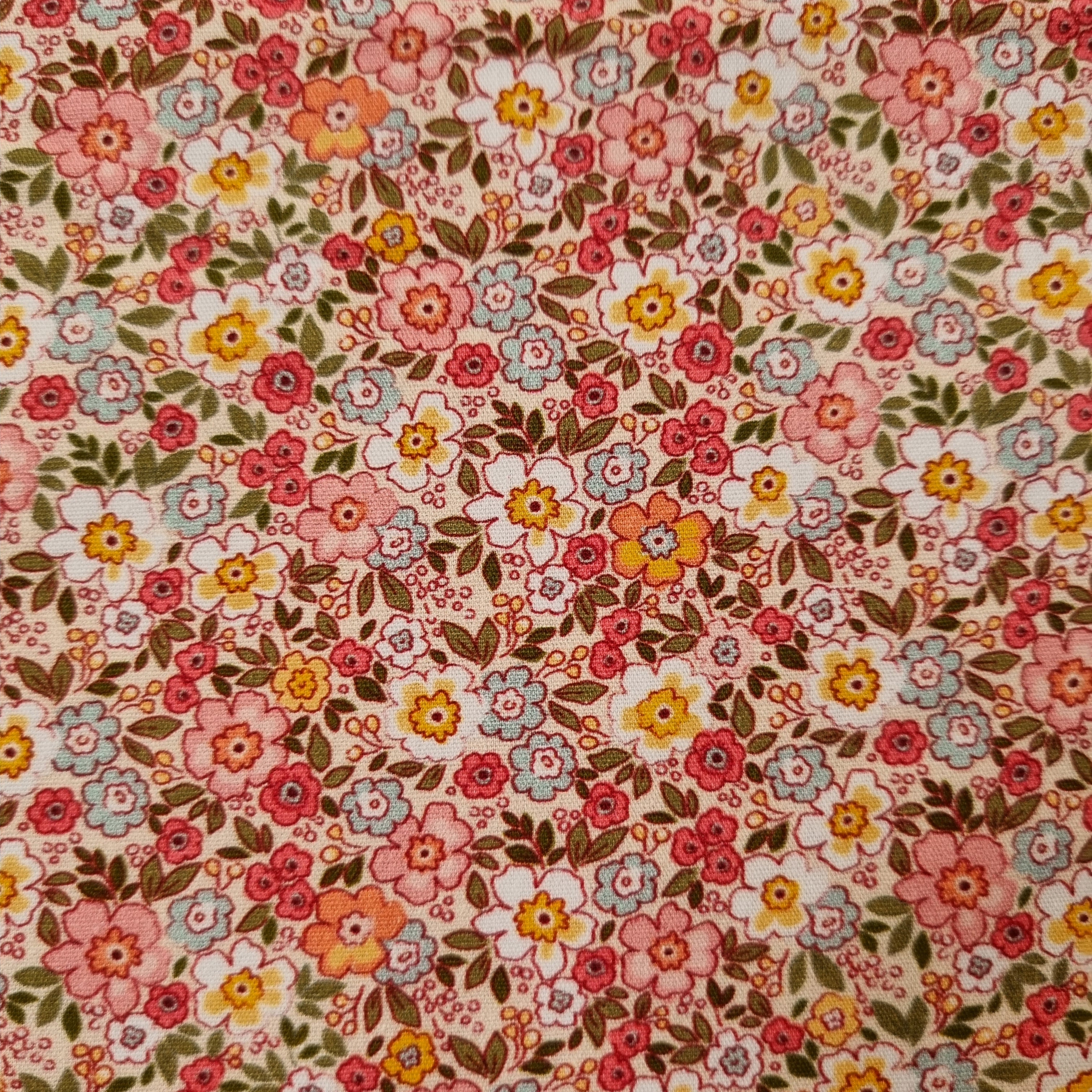 Mille Fleur rot/rosa Webstoff Marin & Carbonell Malu - Stoffhaus