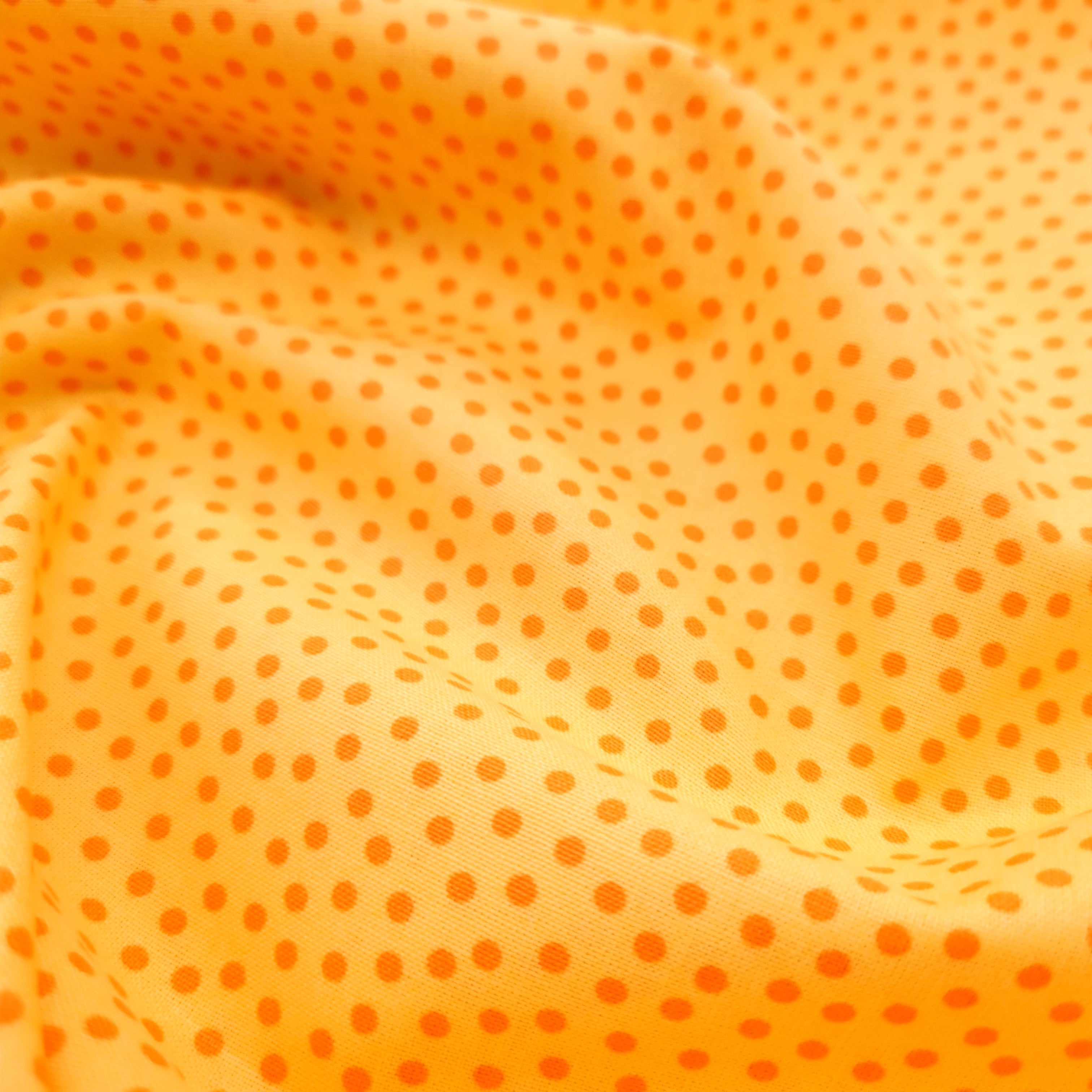 Minipünktchen gelb/orange Westfalenstoffe Webstoff Westfalenstoffe Malu - Stoffhaus