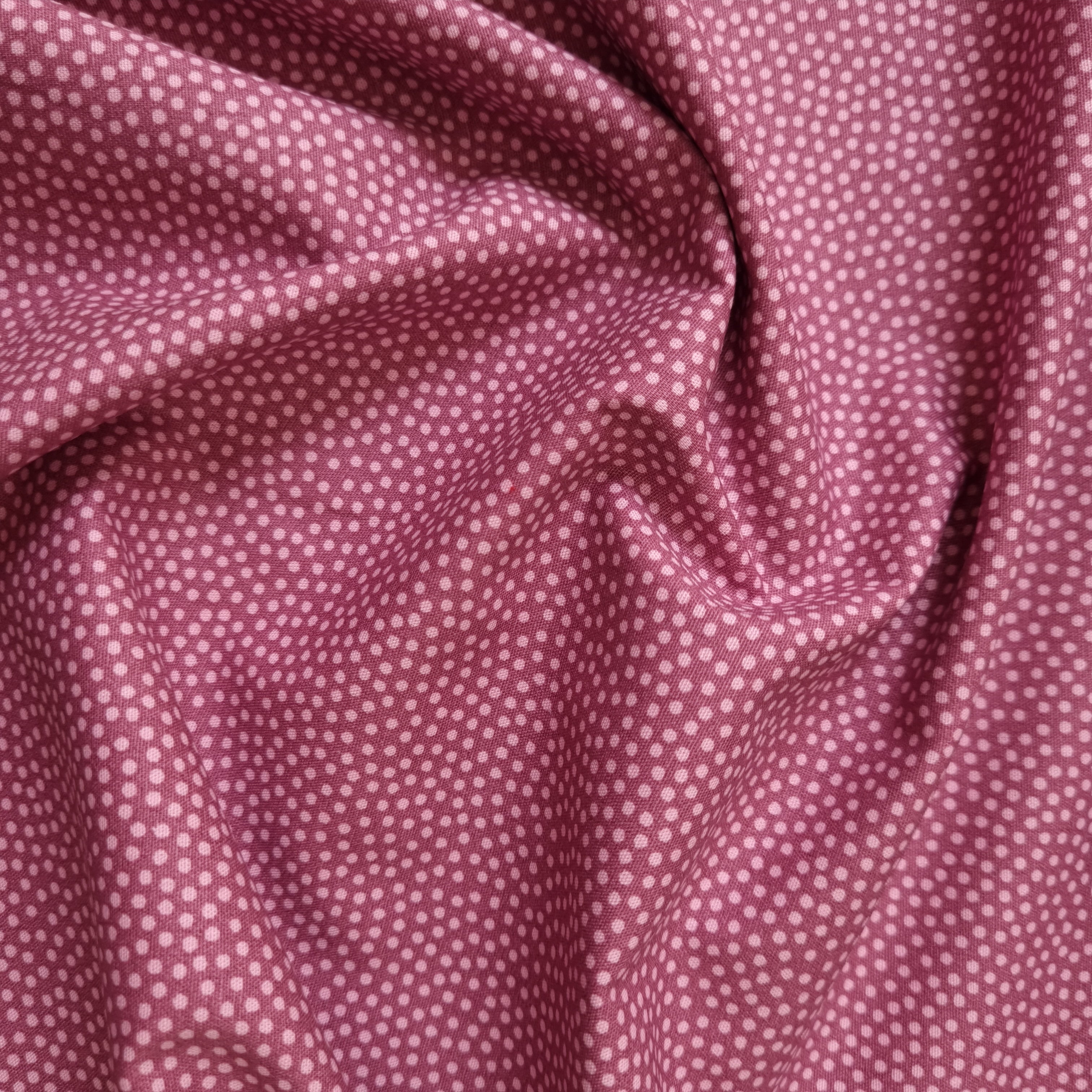 Minipünktchen viele Farben Webstoff, neu Malu Stoffhaus mauve 100436 Malu - Stoffhaus