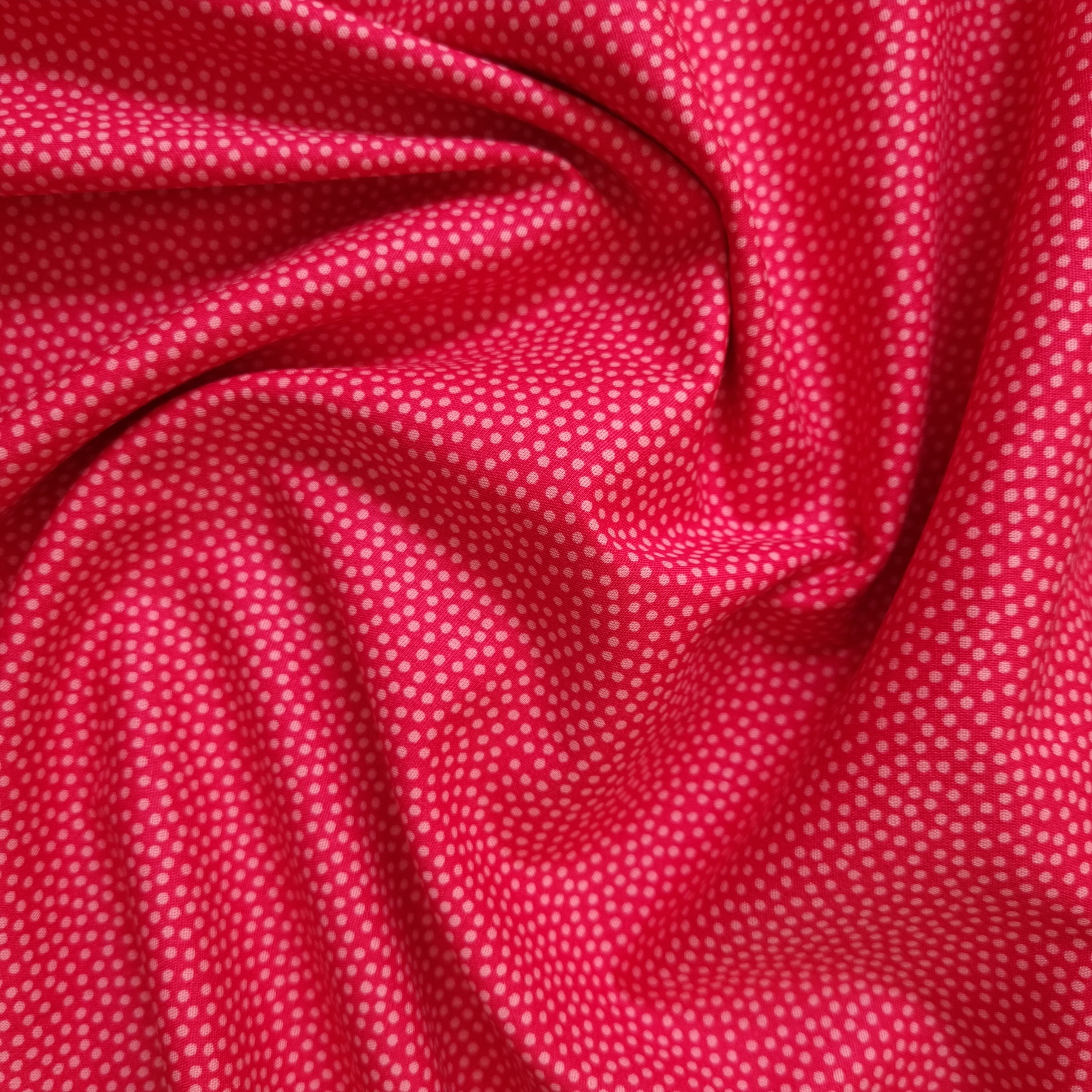 Minipünktchen viele Farben Webstoff, neu Malu Stoffhaus pink 100934 Malu - Stoffhaus