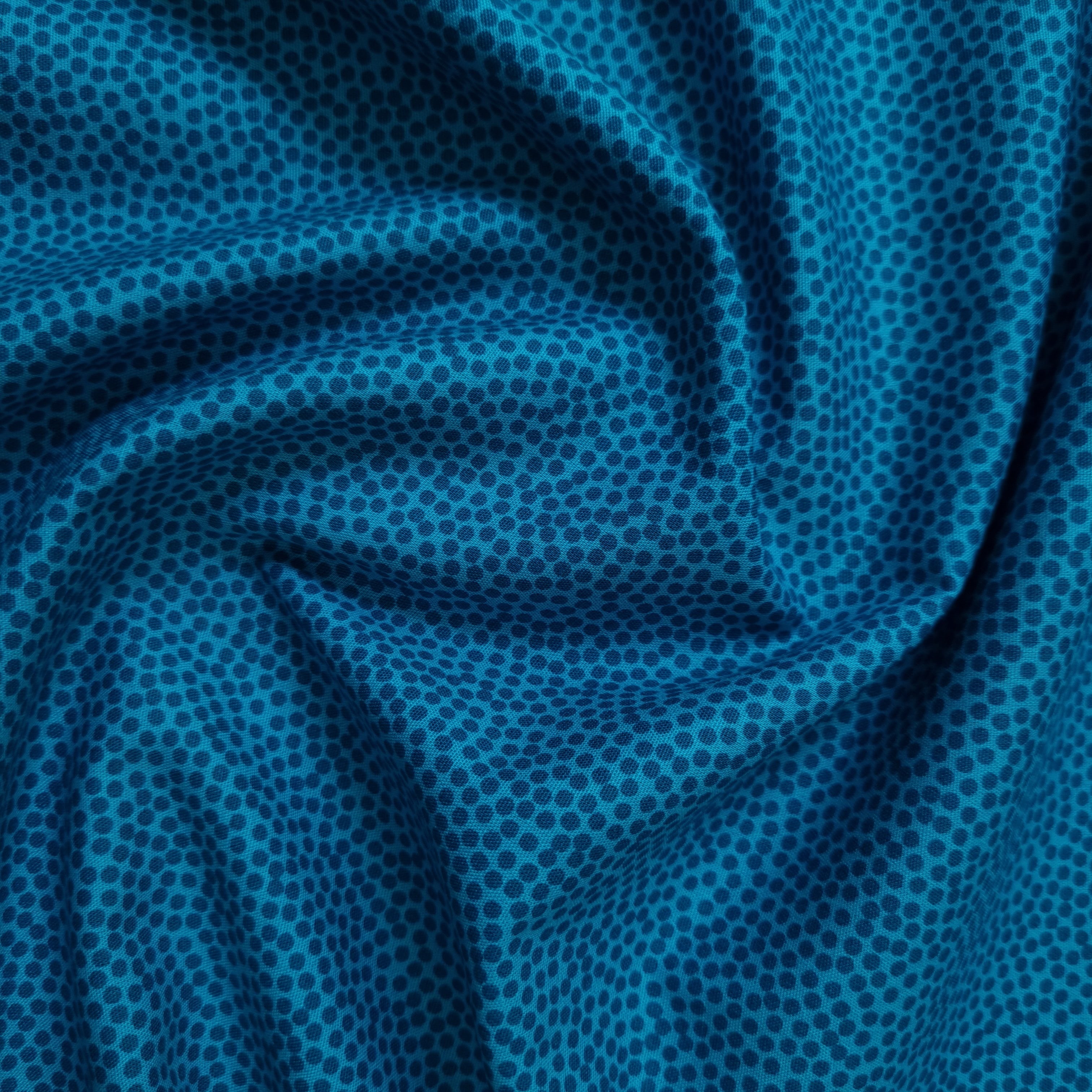 Minipünktchen viele Farben Webstoff, neu Malu Stoffhaus türkis 100747 Malu - Stoffhaus