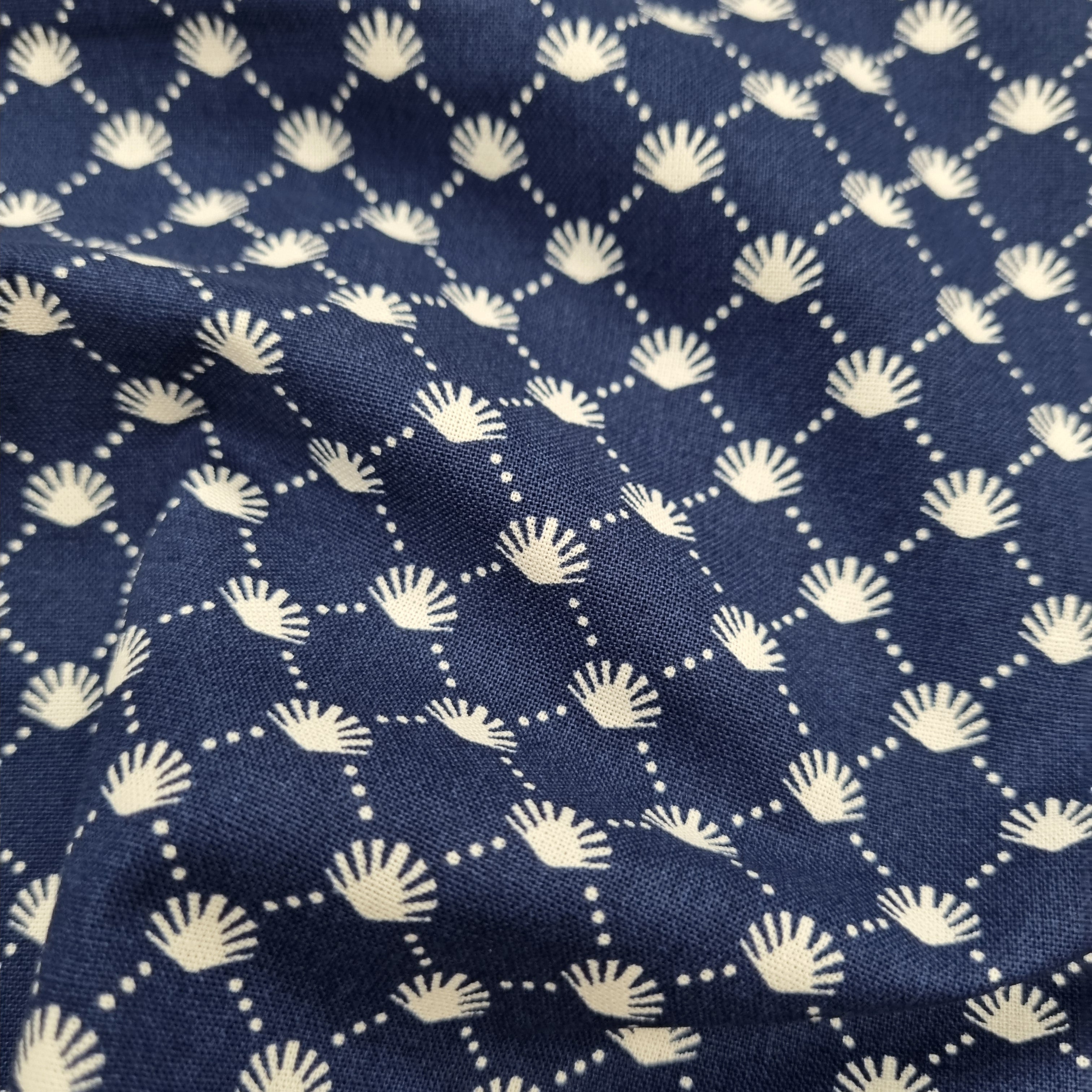 Muscheln Westfalenstoffe Webstoff, neu Malu Stoffhaus - Nähschule - Atelier Malu - Stoffhaus