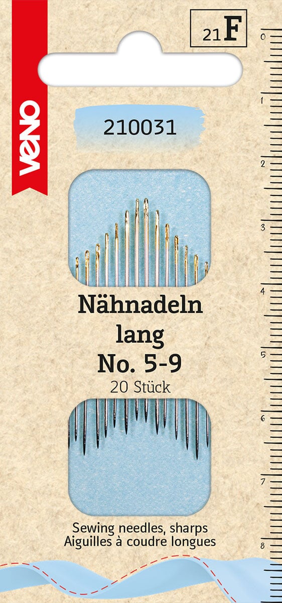 Nähnadeln Nr.5-9 Kurzware neu Veno Malu - Stoffhaus