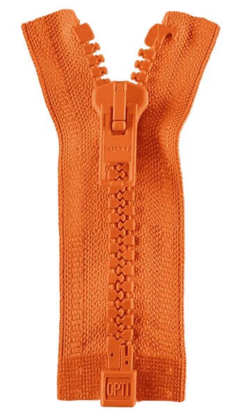 Opti P60 orange 693 Jackenreißverschluß teilbar Reißverschlüsse Opti Malu - Stoffhaus