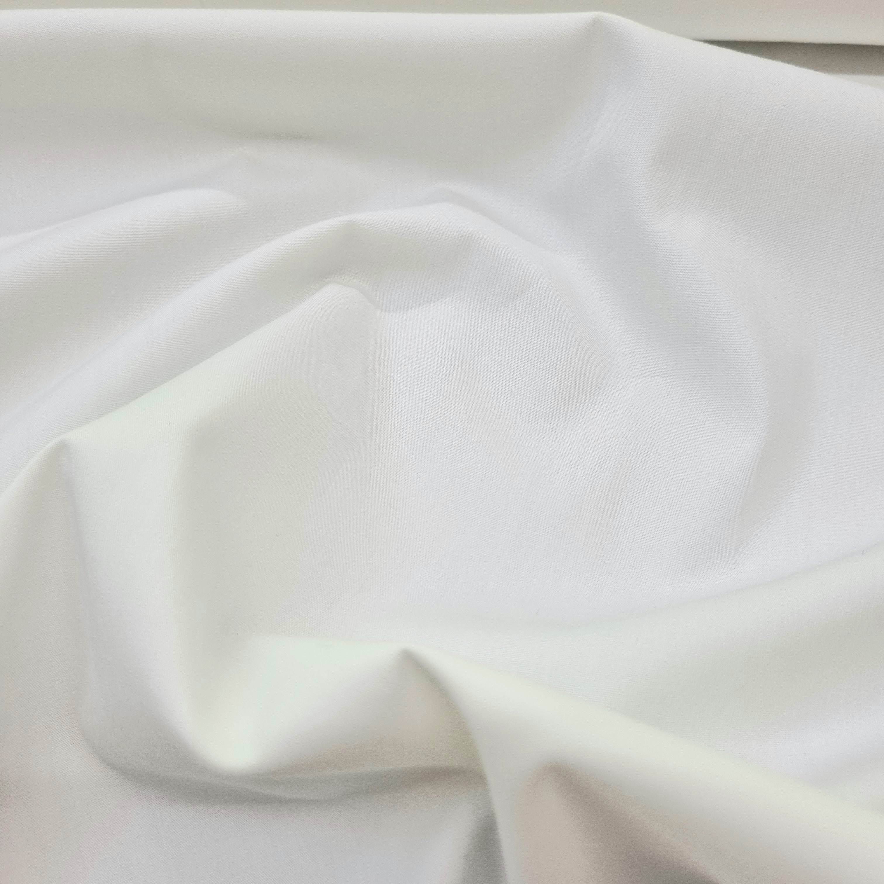 Popeline Biobaumwolle uni verschiedene Farben Webstoff, neu Verhees ecru 003 Malu - Stoffhaus