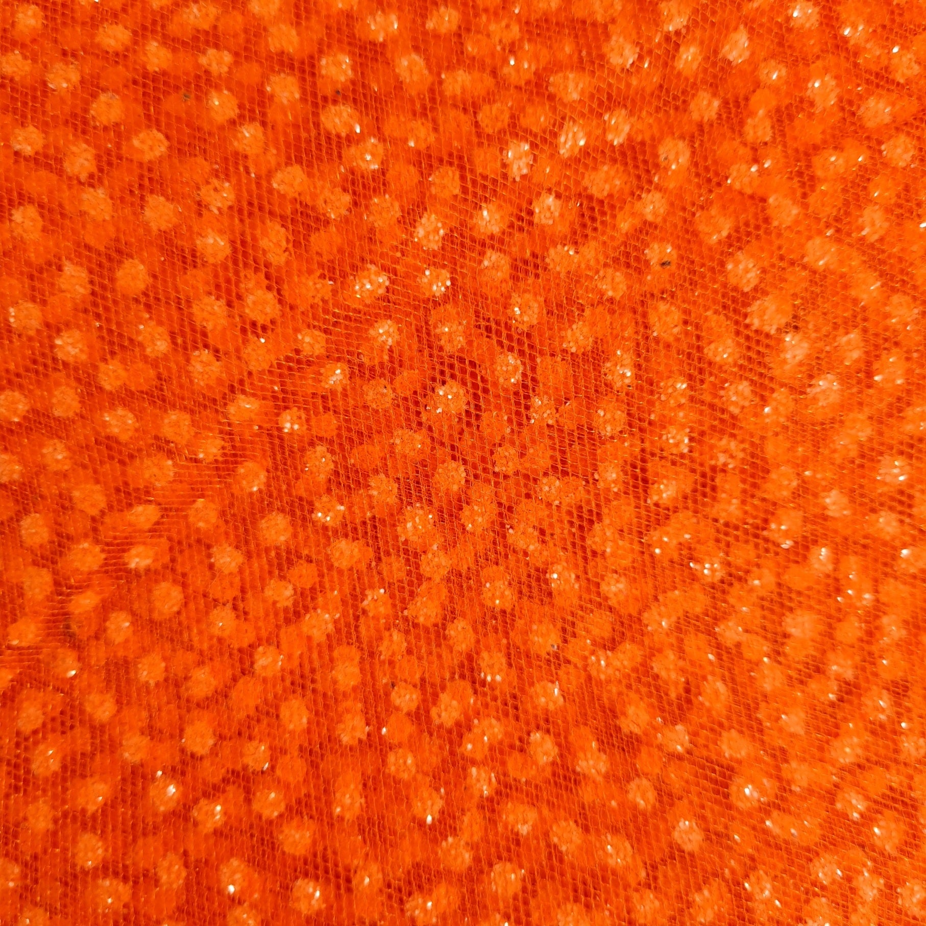 Pünktchentüll viele Farben Tüll, neu Hemmers Itex Orange Malu - Stoffhaus