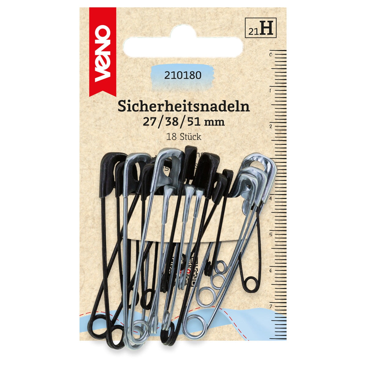 Sicherheitsnadeln Veno Kurzware neu Veno Malu - Stoffhaus