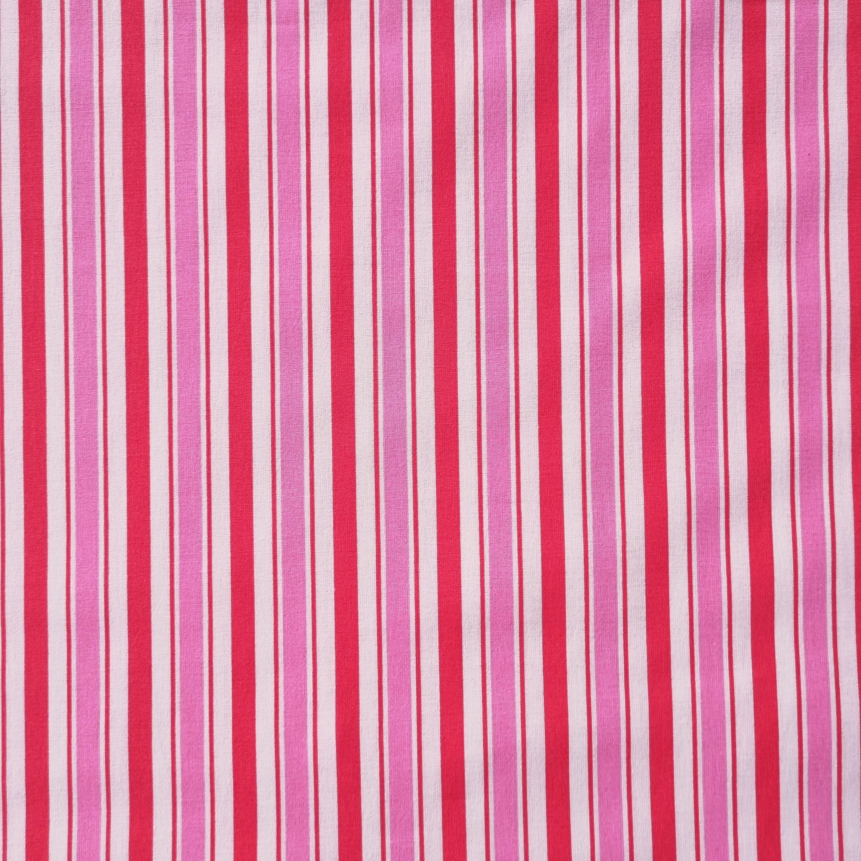 Streifendruck rosa Baumwollwebstoff Viskosewebstoff, neu Domotex Malu - Stoffhaus