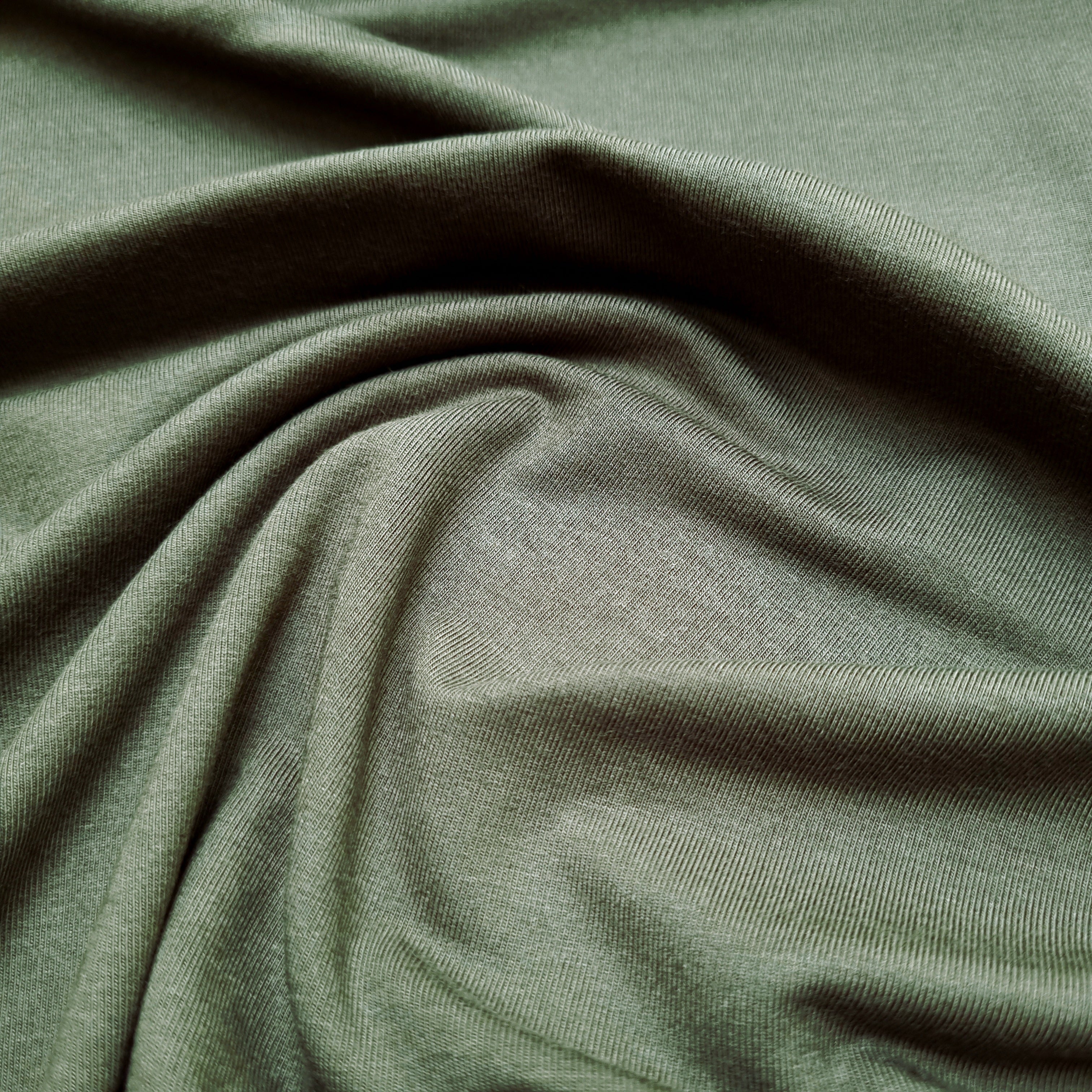 Tencel Modaljersey oliv Sweat, neu Verhees Malu - Stoffhaus
