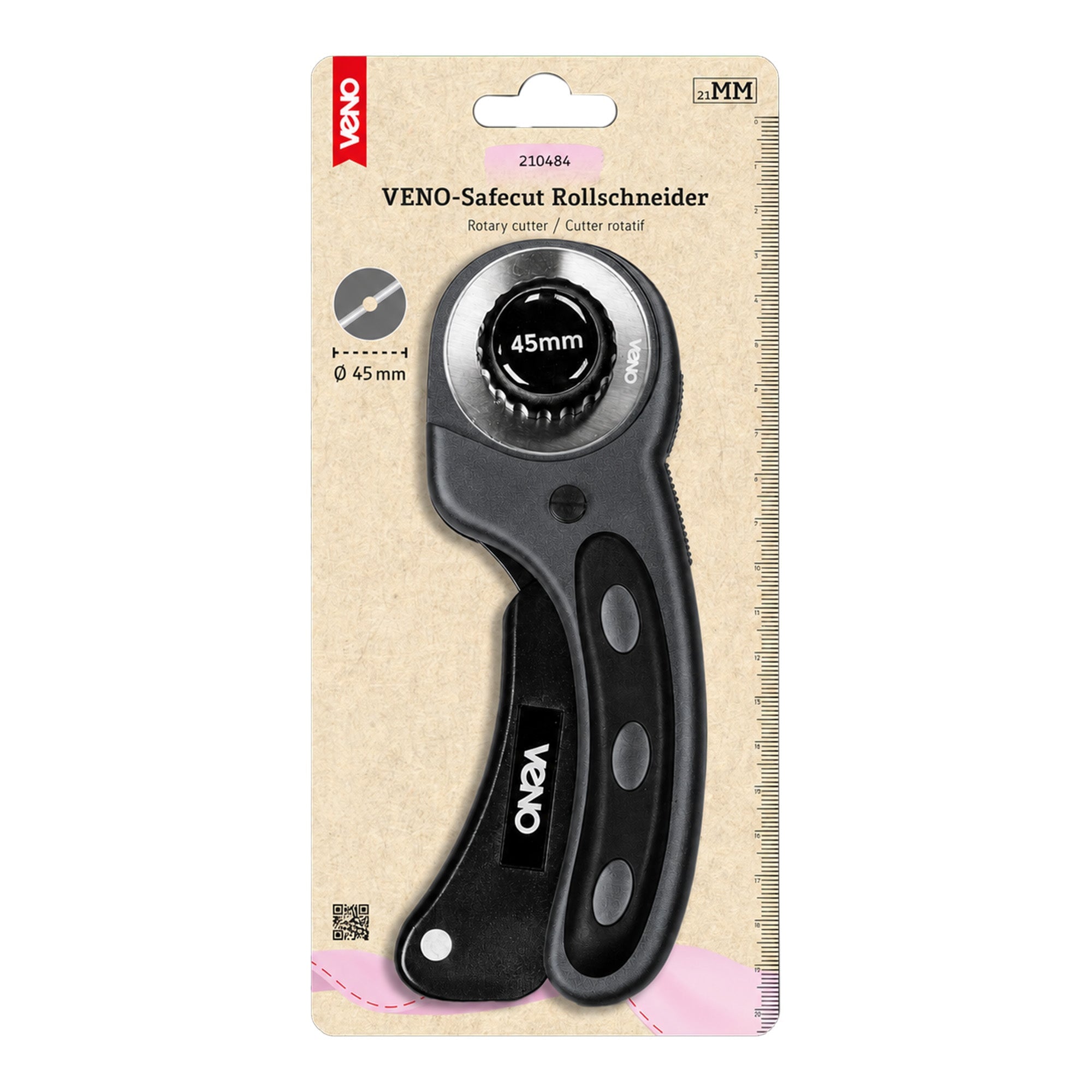 Veno Rollschneider 45mm Kurzware VENO Malu - Stoffhaus