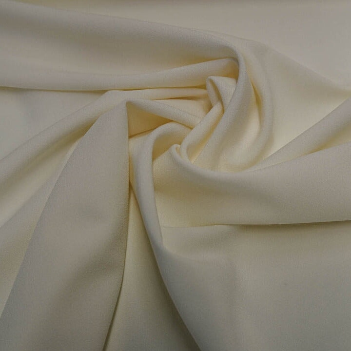 Viskose-Crepe schwer Stretch creme Viskosewebstoff, neu Malu Stoffhaus Malu - Stoffhaus