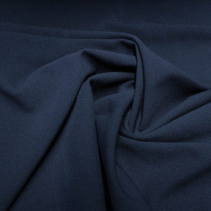Viskose-Crepe schwer Stretch navy Viskosewebstoff, neu Malu Stoffhaus Malu - Stoffhaus