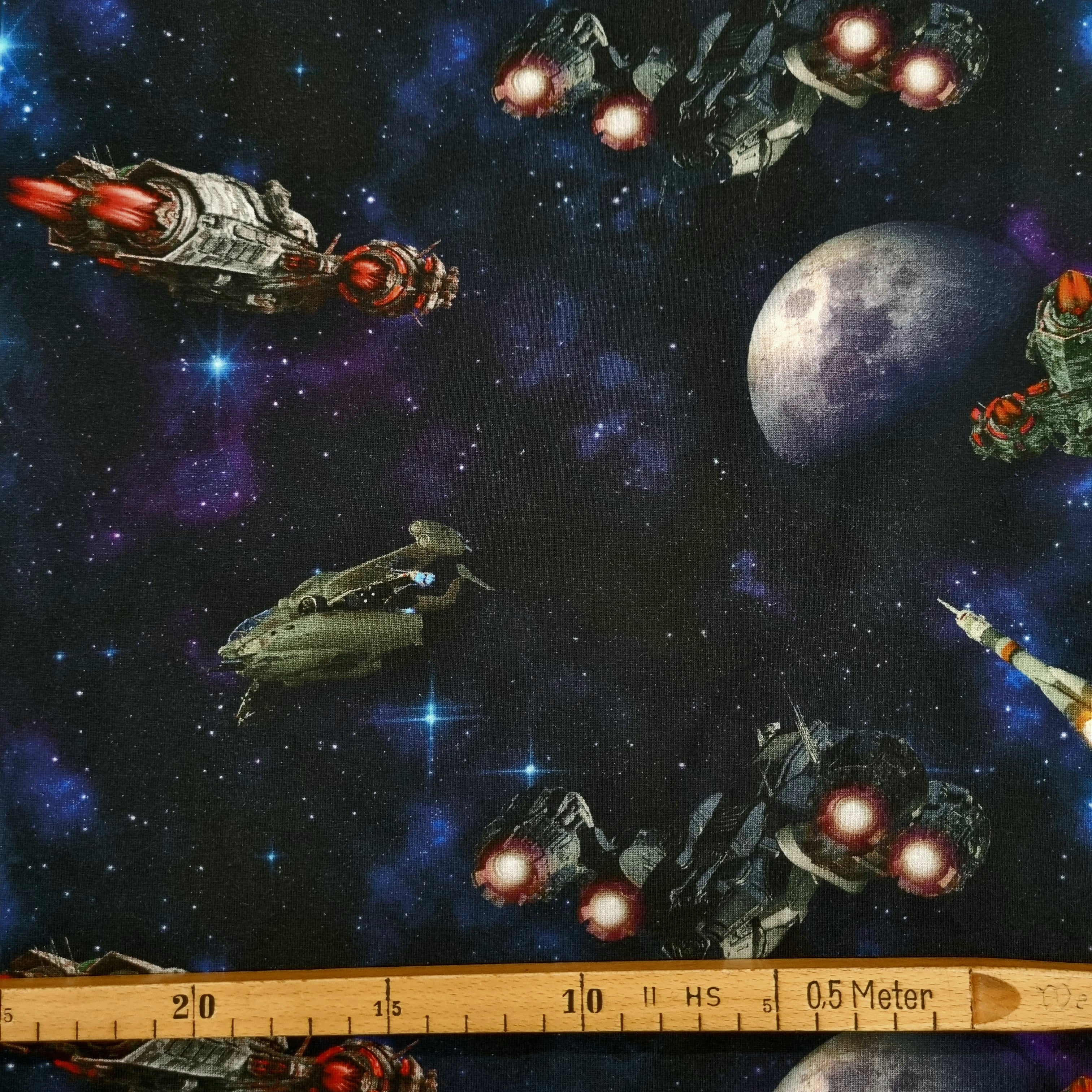 Weltraum Jersey jersey, neu Malu Stoffhaus Malu - Stoffhaus