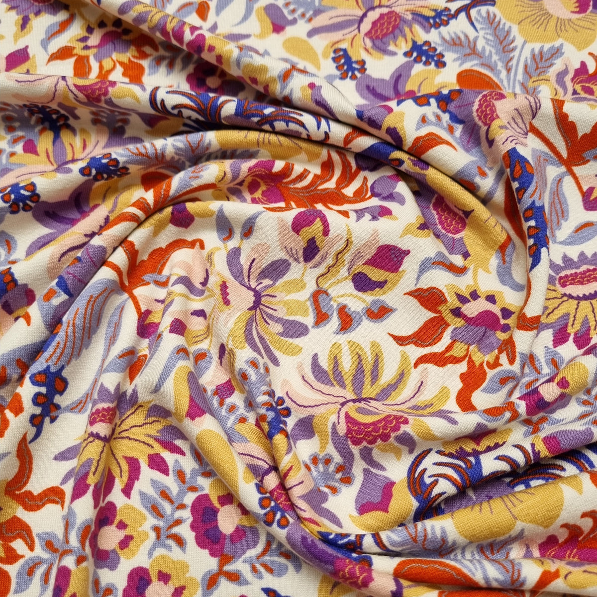 Wild flowers auf Viskosejersey Sweat Katia Malu - Stoffhaus