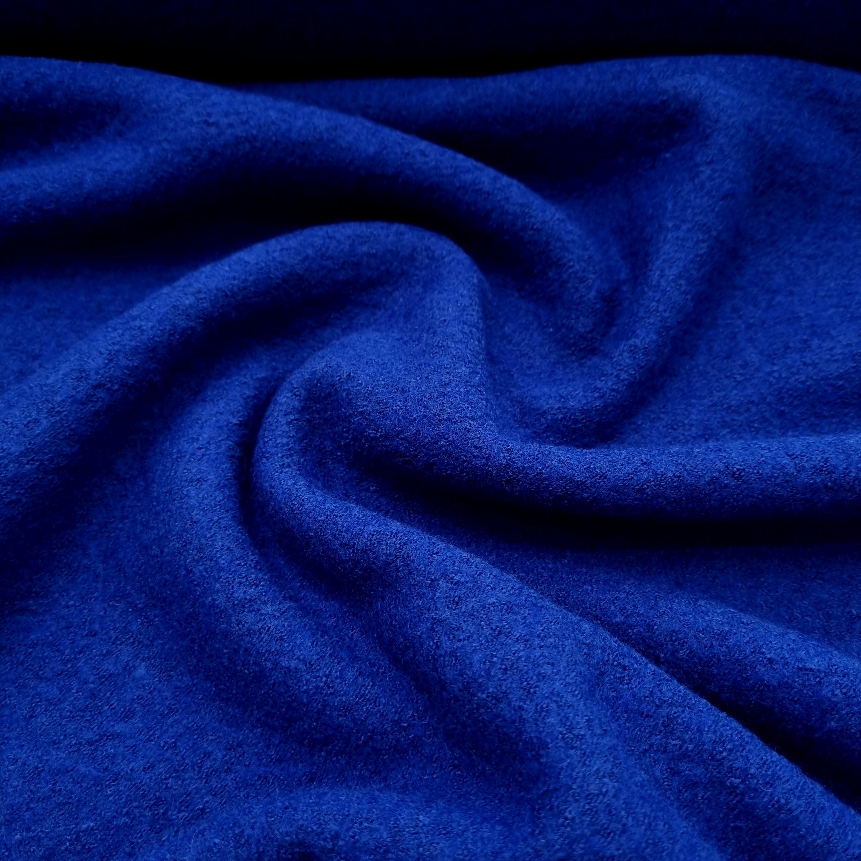 Woll Boucle Woll Bouclé Malu Stoffhaus royalblau neu 254 Malu - Stoffhaus
